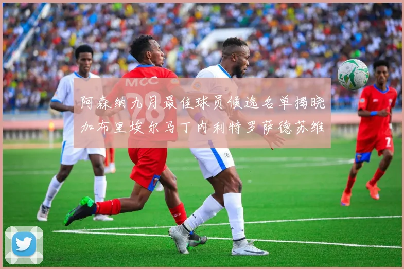 阿森纳九月最佳球员候选名单揭晓加布里埃尔马丁内利特罗萨德苏维门迪入围